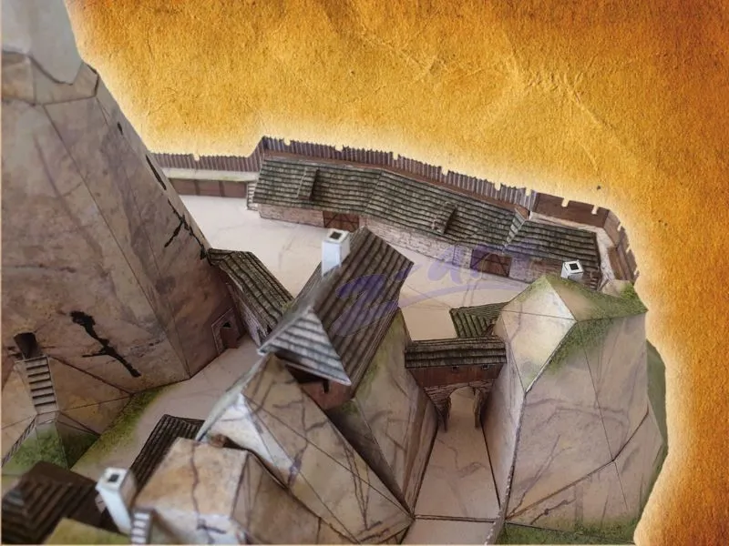 Papierový model - Hrad Valečov